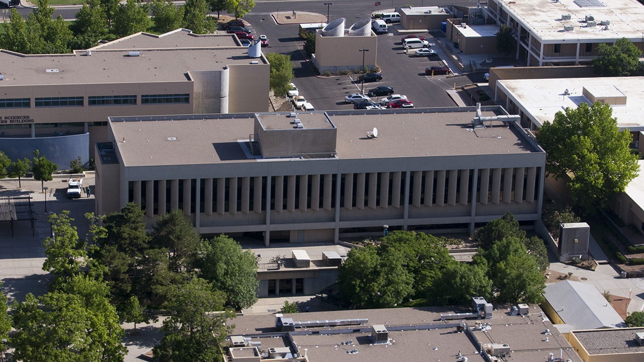 An aerial view of the 
