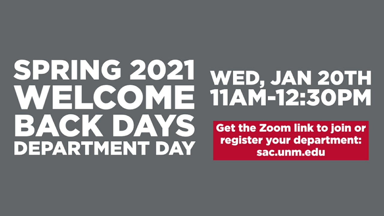 Welcome Back Days 2021