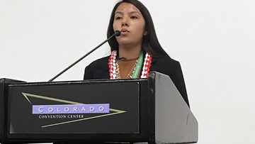 UNM-Taos freshman presents at the American Public Health Association annual meeting