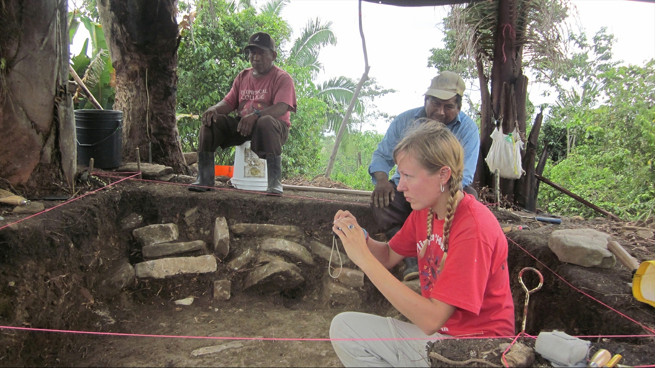 Archaeologist Amy Thompson
