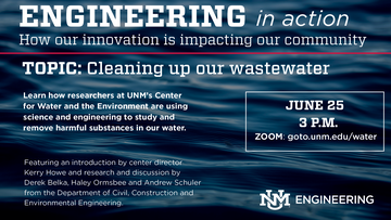 Engineering in Action to feature Center for Water and the Environment on June 25