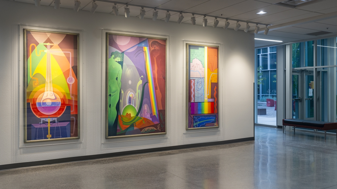 Pieces bring light and color to the new space