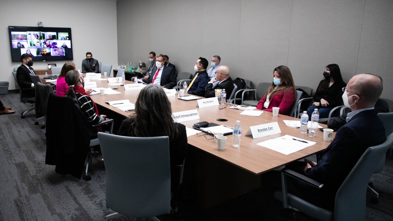 The roundtable included in-person and virtual participants