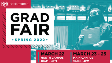 Spring 2022 Grad Fair set for March 22-25 at UNM Bookstore