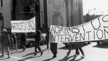 UNMAM exhibition explores pivotal activist campaign Artists Call 