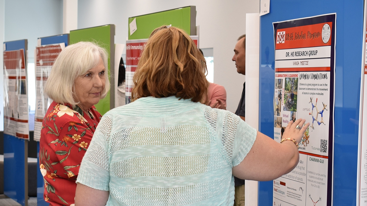 Scholars presented posters