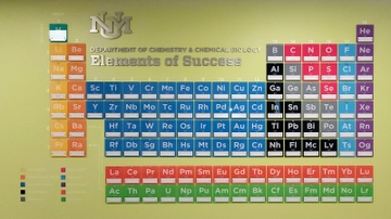 UNM chemistry department unveils state's largest Periodic Table of Elements display