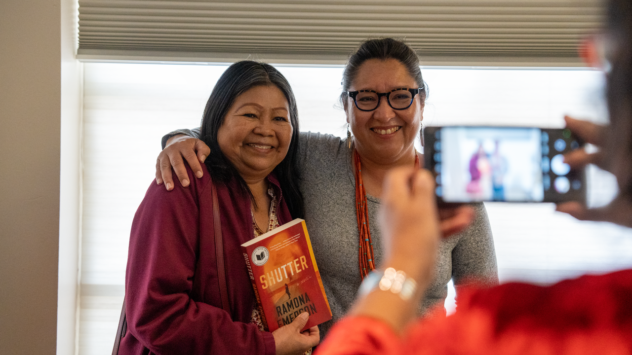 Emerson meets with members of UNM community