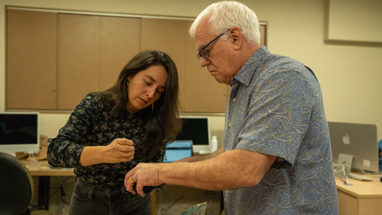 UNM C&J Professor Michael Marcotte assists NPR team