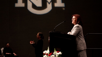 UNM President Garnett S. Stokes delivers State of the University address