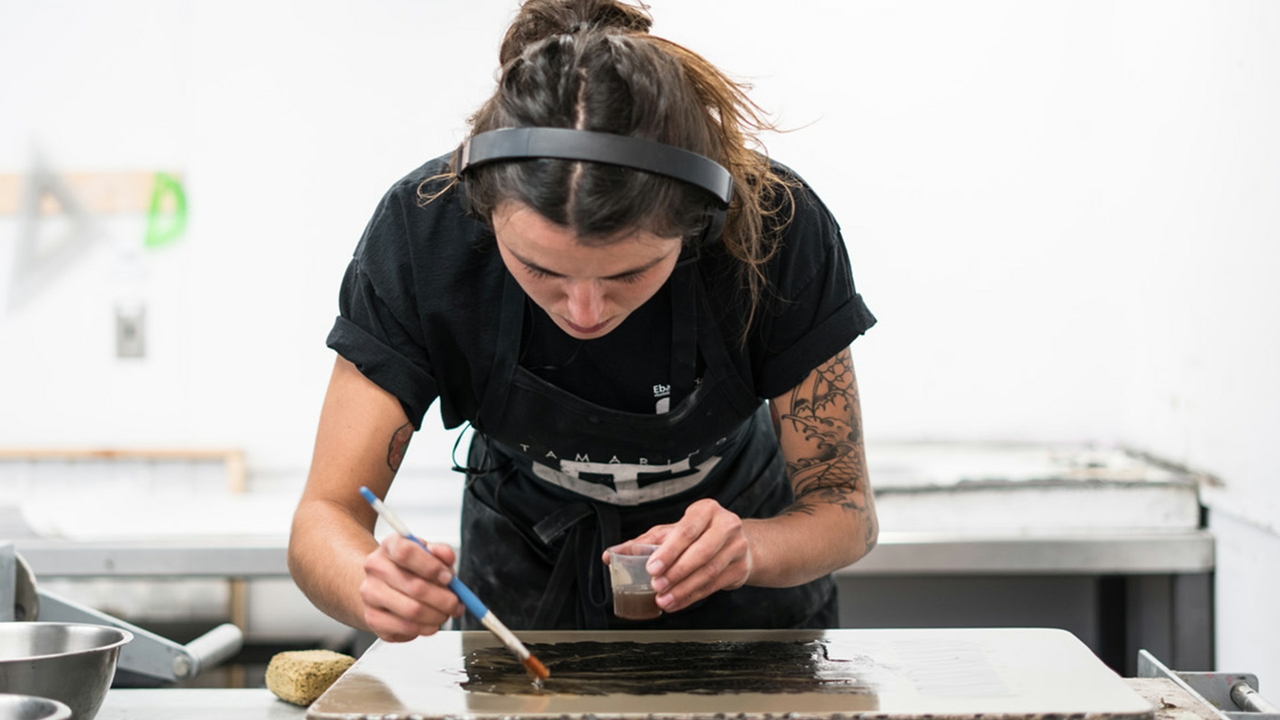 Tamarind printer apron
