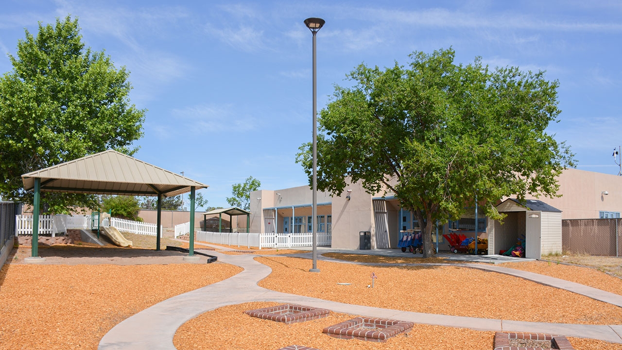 Bright Futures Childcare Center outdoor play area.