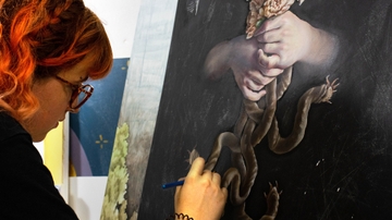 Drawing award winner looks forward to showing work, graduation