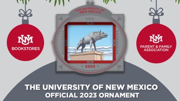 Official 2023 University of New Mexico ornament now available at the UNM Bookstore
