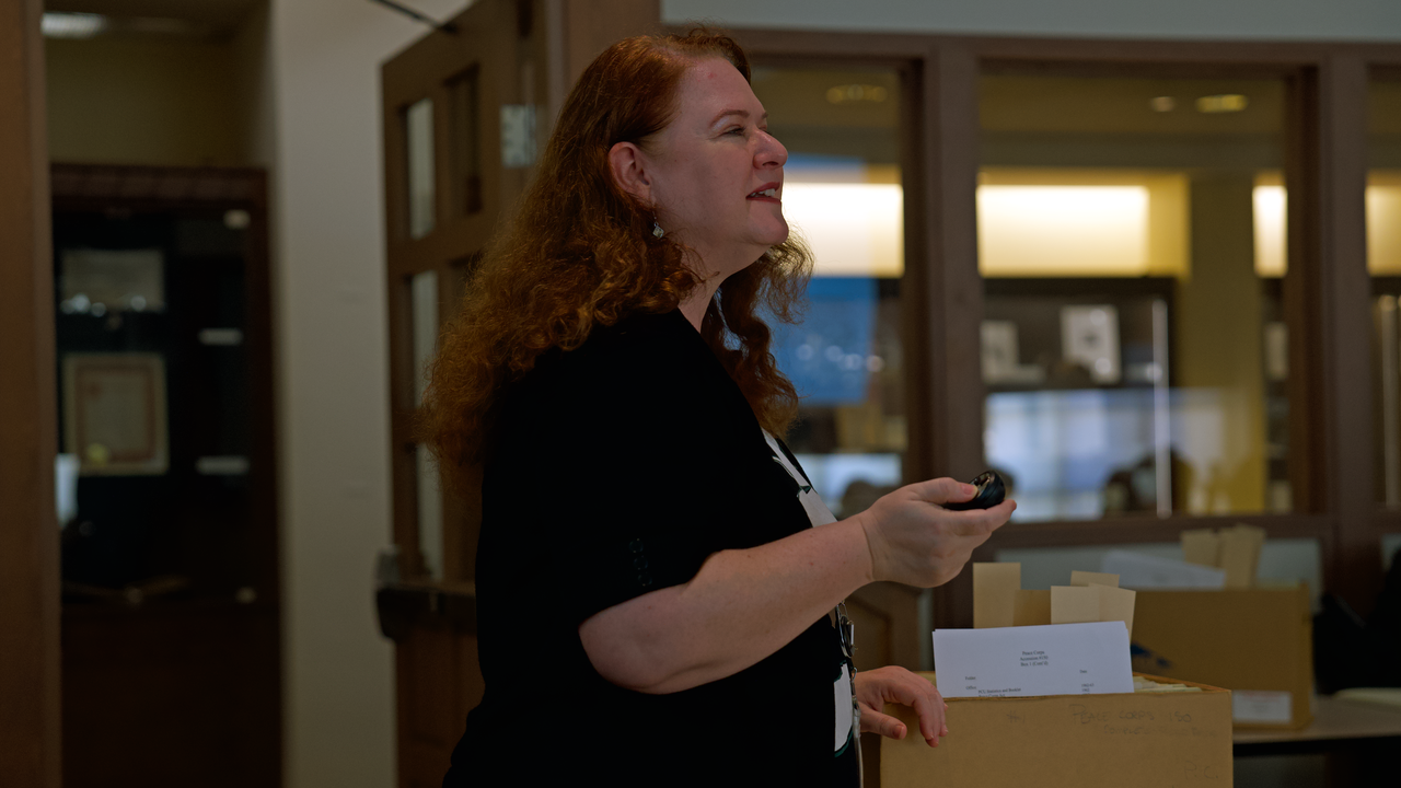 University Archivist Portia Vescio presents.