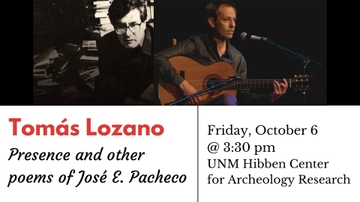 Chicana & Chicano Studies to feature singer and scholar Tomás Lozano 