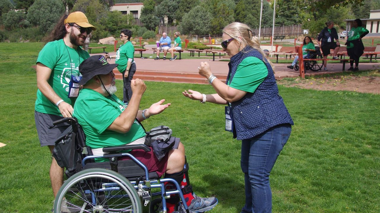 Fun and games at stroke camp