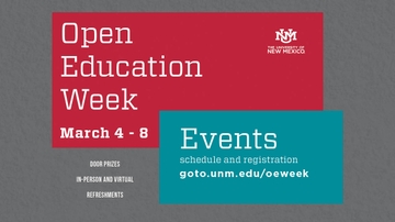 Open education week at UNM