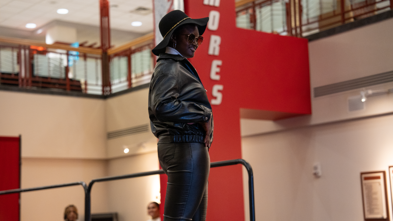 UNM students pose for fashion show