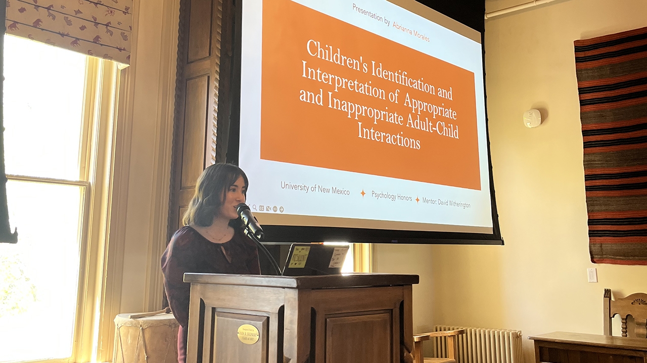 Abrianna Morales presenting