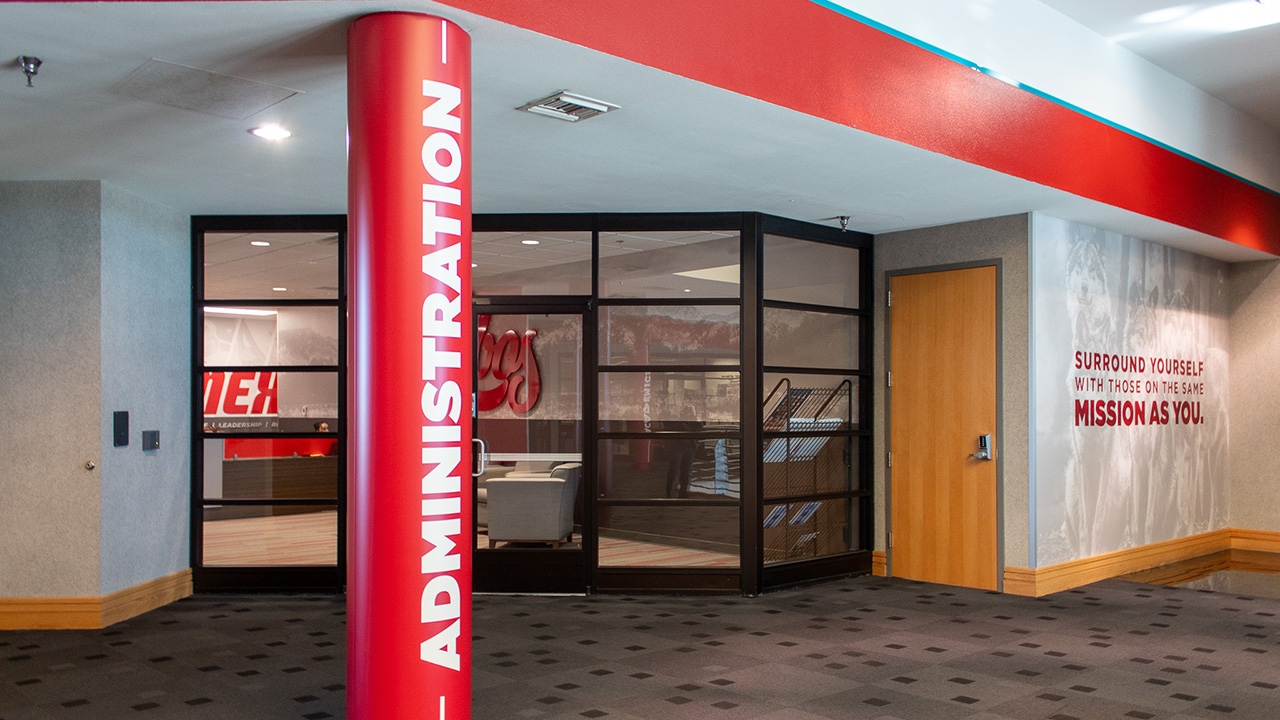 Administration office at UNM's Student Services and Support Center