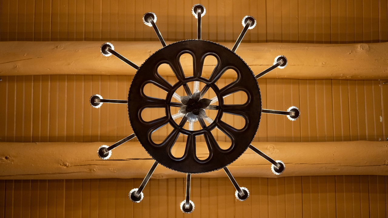 Hodgin Hall chandelier