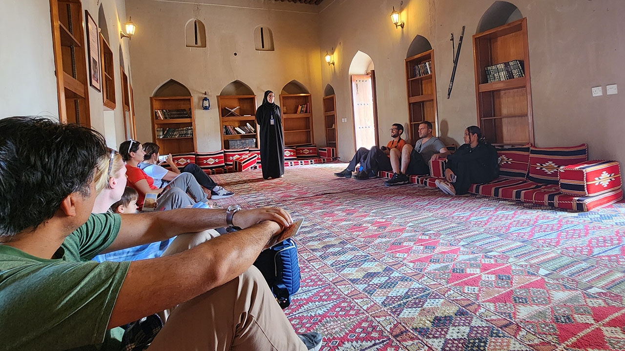 Students learn about Arabic culture