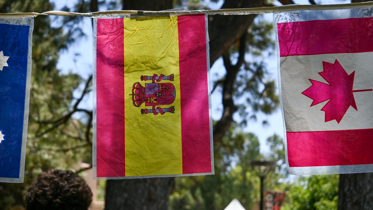 Flags being displayed