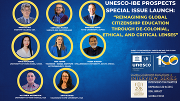 UNESCO-IBE, Global Citizenship Education Series to launch Prospects special issue
