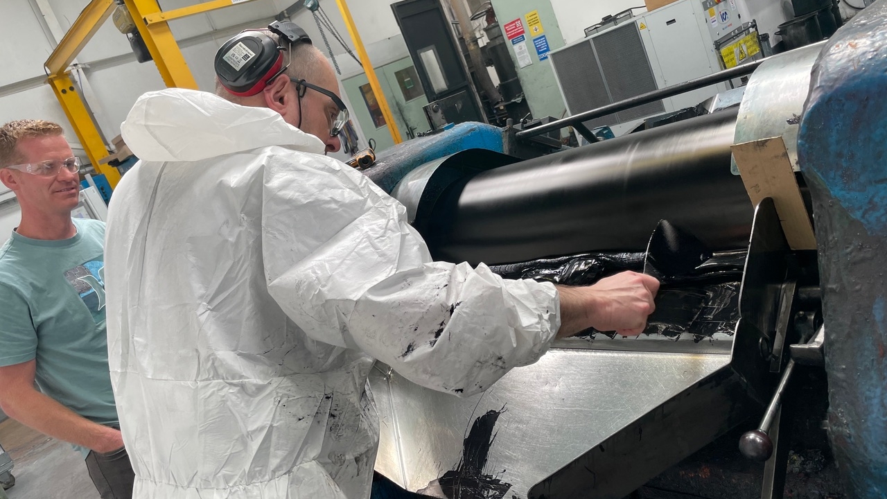 Martin Williams scraping freshly made 