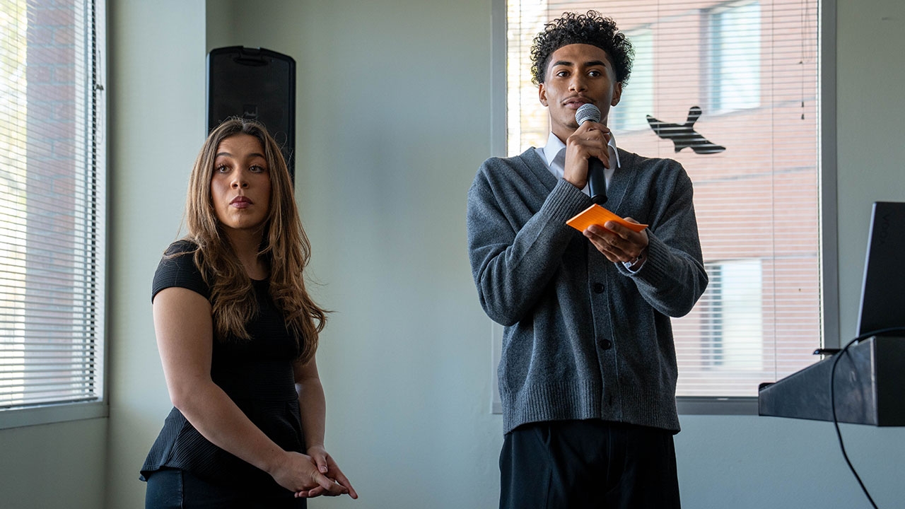 Mia Dragone and Elijah Cage