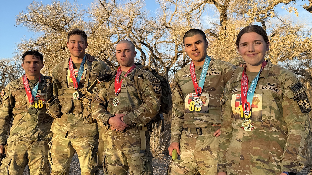 A group of Army ROTC cadets