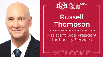 Russell Thompson joins UNM as assistant vice president for Facility Services
