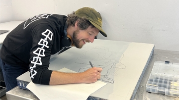 Tamarind hosts talk with 2023 artist-in-residence Ryan Travis Christian
