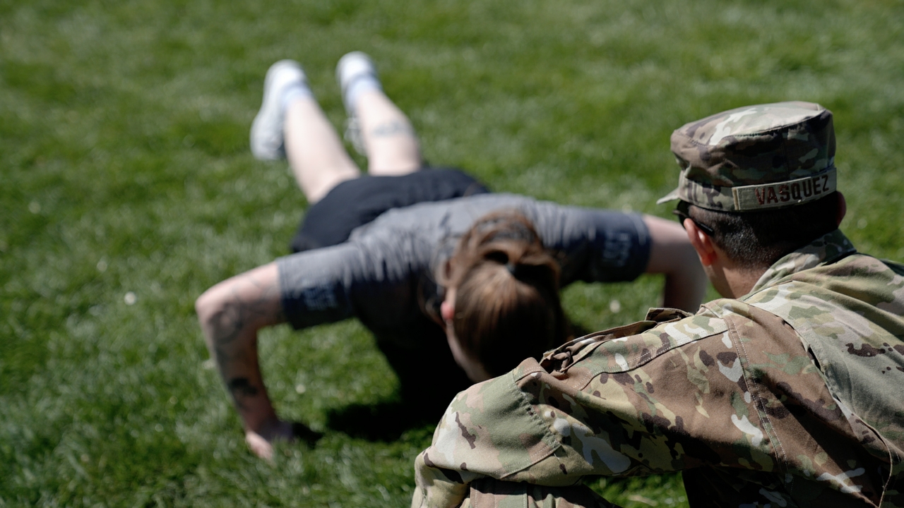 Training on Johnson Field 