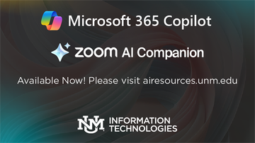 UNM announces AI tools for Zoom, Microsoft and Apple