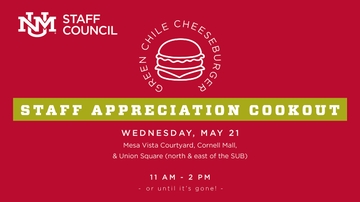 UNM staff invited to annual appreciation cookout May 21