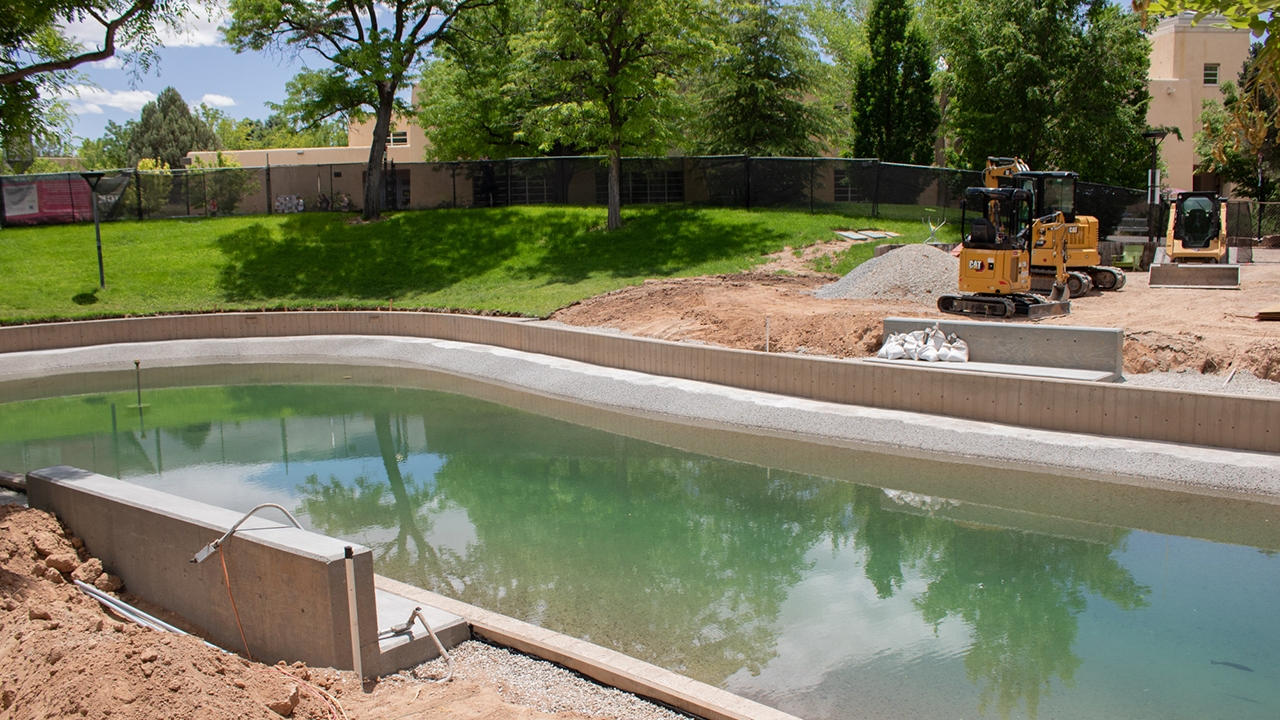 Duck Pond construction update
