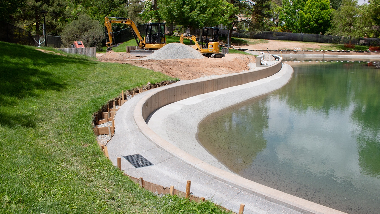 Duck Pond construction update