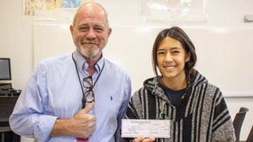 Digging Deeper: Alex Alvarez receives top geology student award