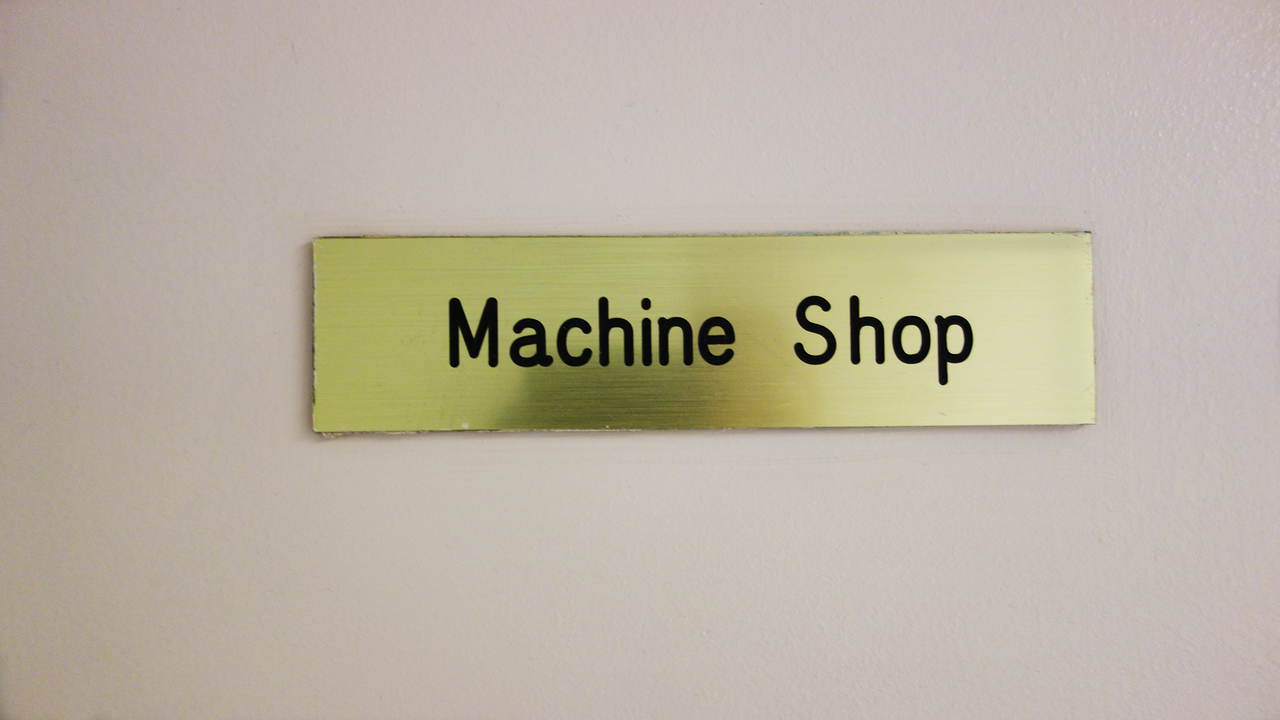 Machine Shop Sign