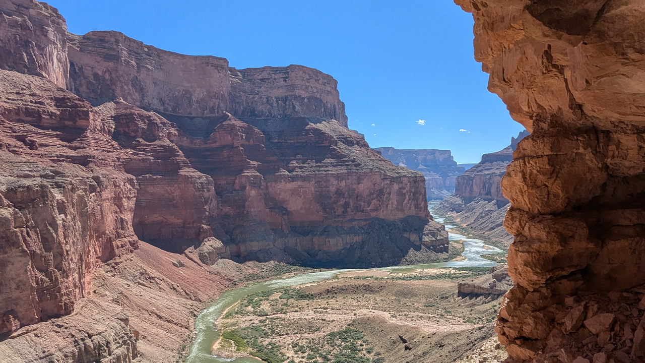 The area in the Grand Canyon