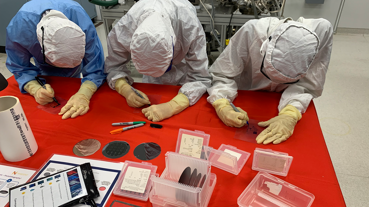 Researchers at work 