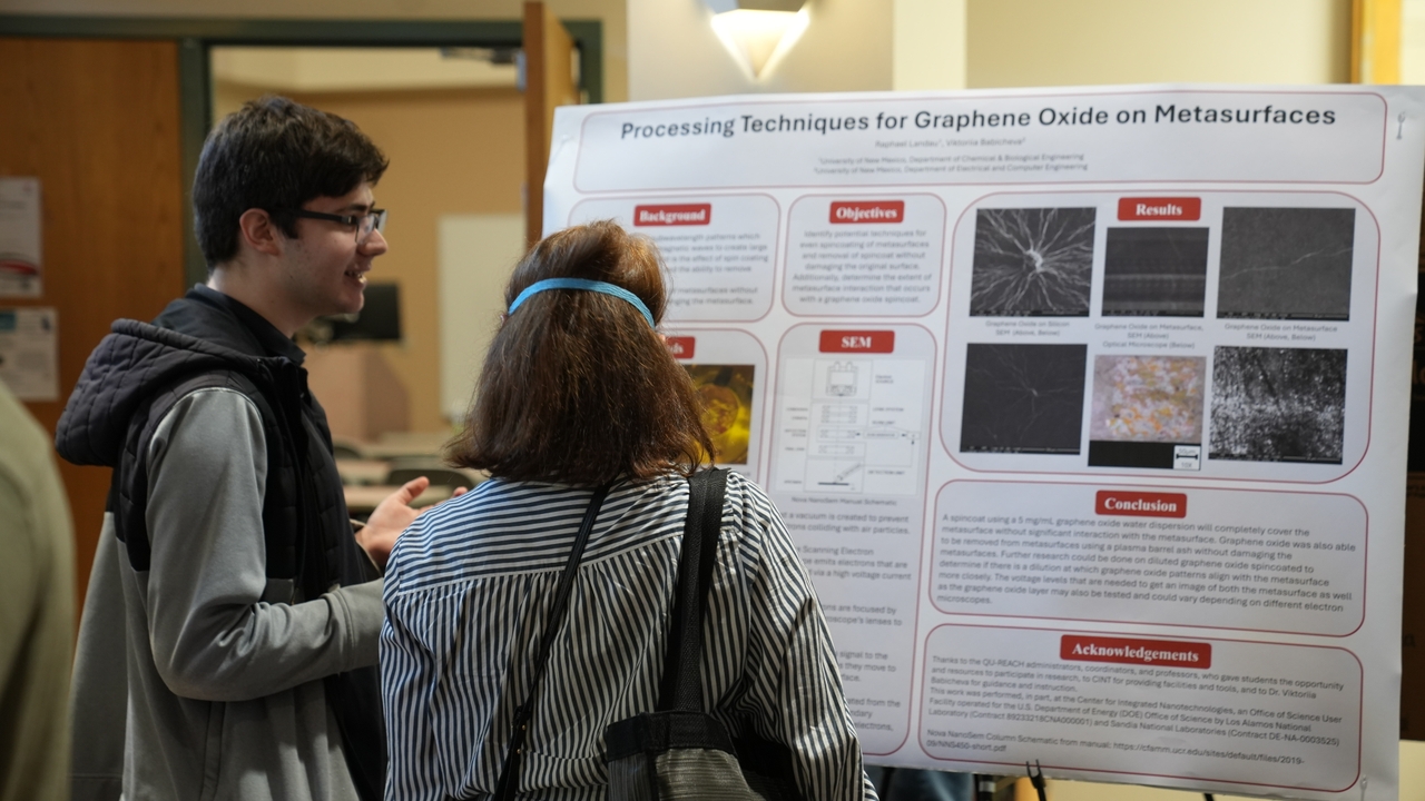 5th QU-REACH summer undergraduate research poster session