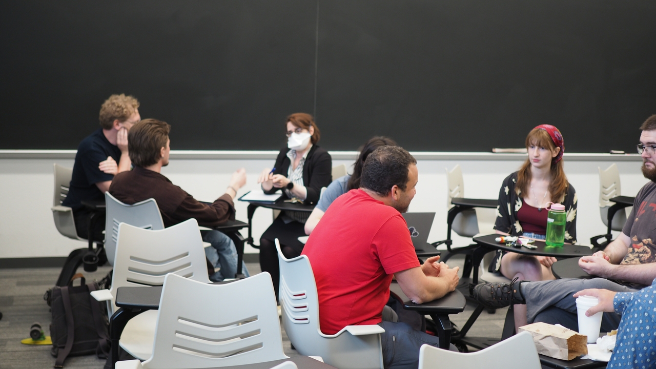 Students in a classroom