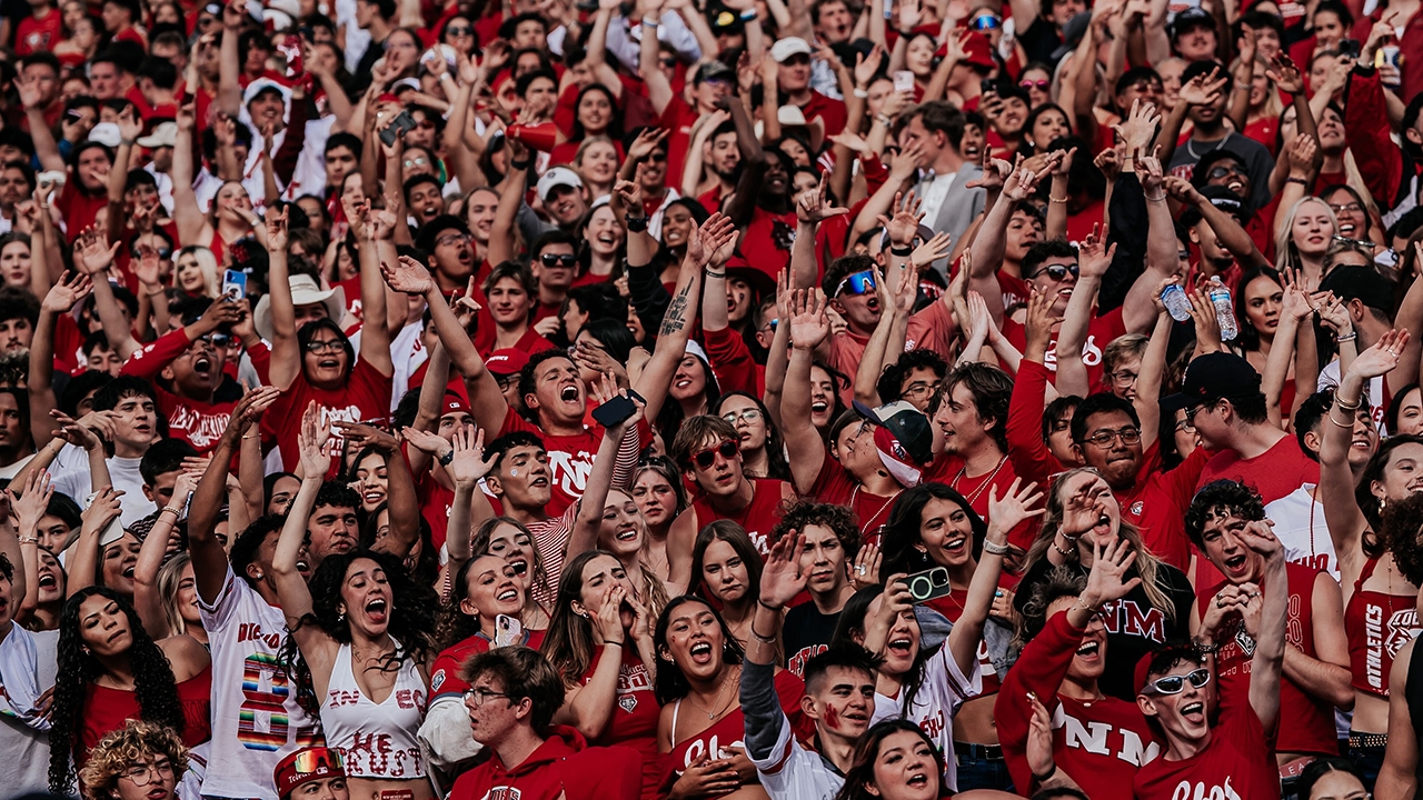 The UNM student section 