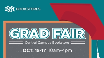 UNM Central Campus Bookstore hosts Fall Grad Fair Oct. 15–17