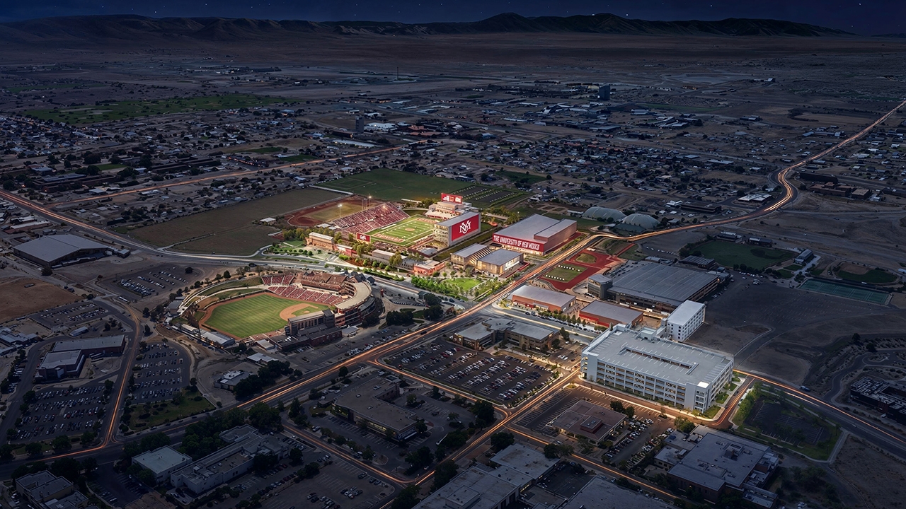 A rendering of an aerial 