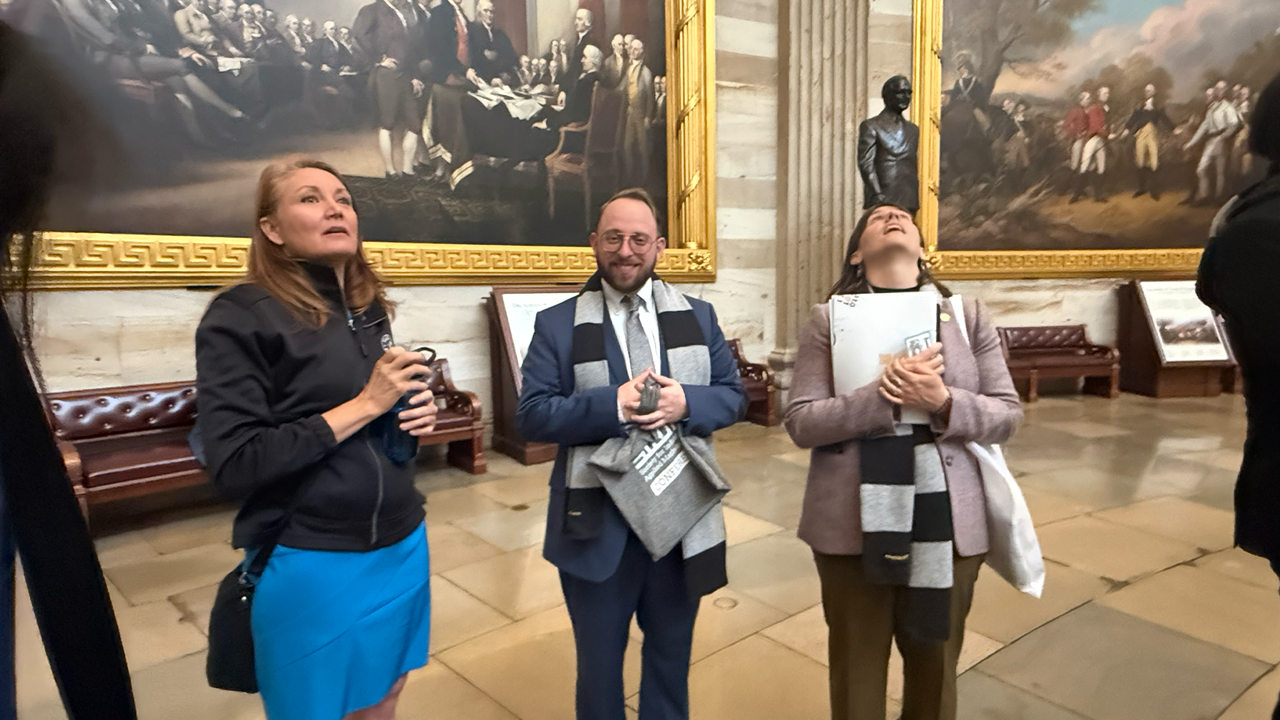 Touring the Capitol with Representative Melanie Stansbury