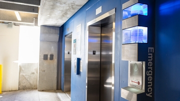 Blue light telephones are 